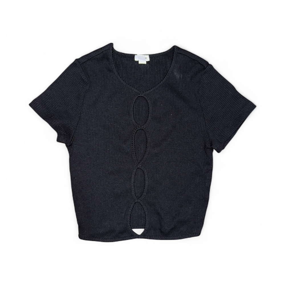 Garage Cut out crop top